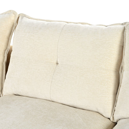 U_STYLE U-Shaped Chenille Sectional Sofa with Adjustable Armrest Pillows - Perfect for Living Rooms, Offices, and Spacious Spaces