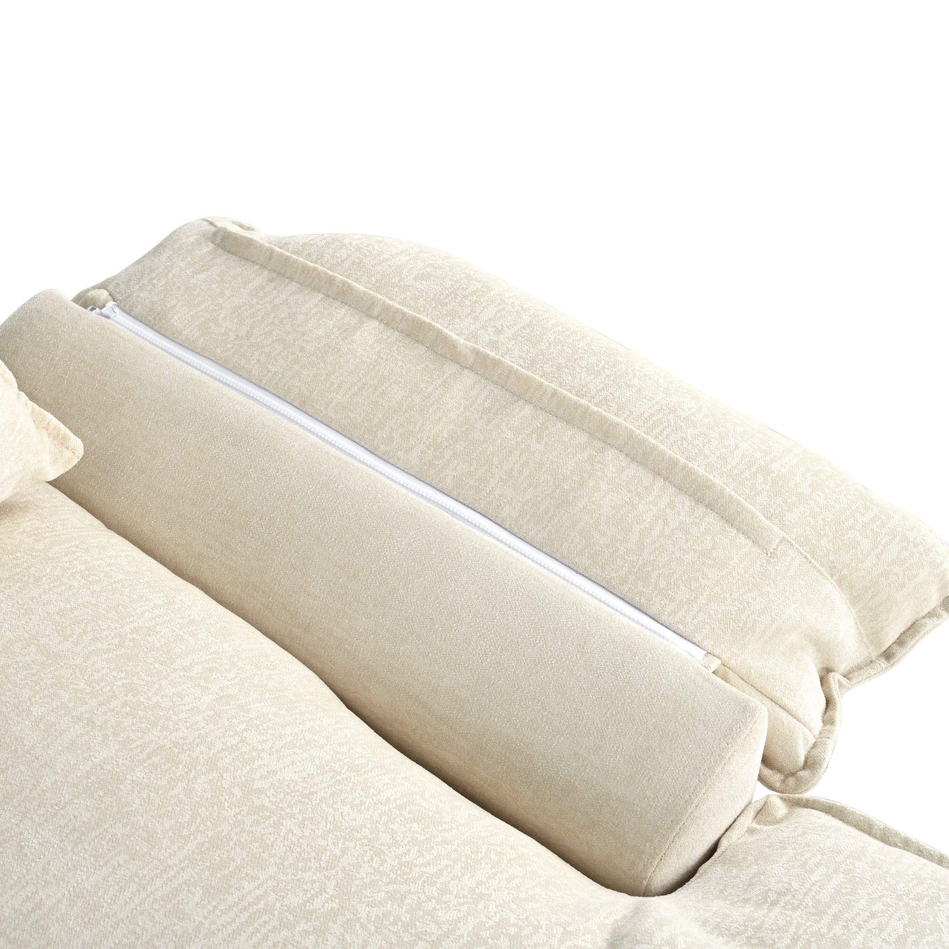 U_STYLE U-Shaped Chenille Sectional Sofa with Adjustable Armrest Pillows - Perfect for Living Rooms, Offices, and Spacious Spaces