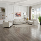 Modern Minimalist Style Corduroy Sectional Sofa 3-Piece Set, Beige, Suitable for Daily Home Use Sectional Sofa