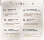 Cloud Modular Sectional Sofa, Oversized Sectional Couches for Living Room, Cushion Deep Seat Sofa Set, Corduroy L Shaped Couch with 1 Ottoman (Beige)