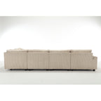 {NEW ARRIVAL} {VIDEO provided} Oversized Modular Sectional Sofa, Convertible Sectional Sofa, Corduroy for Living Room,  Beige