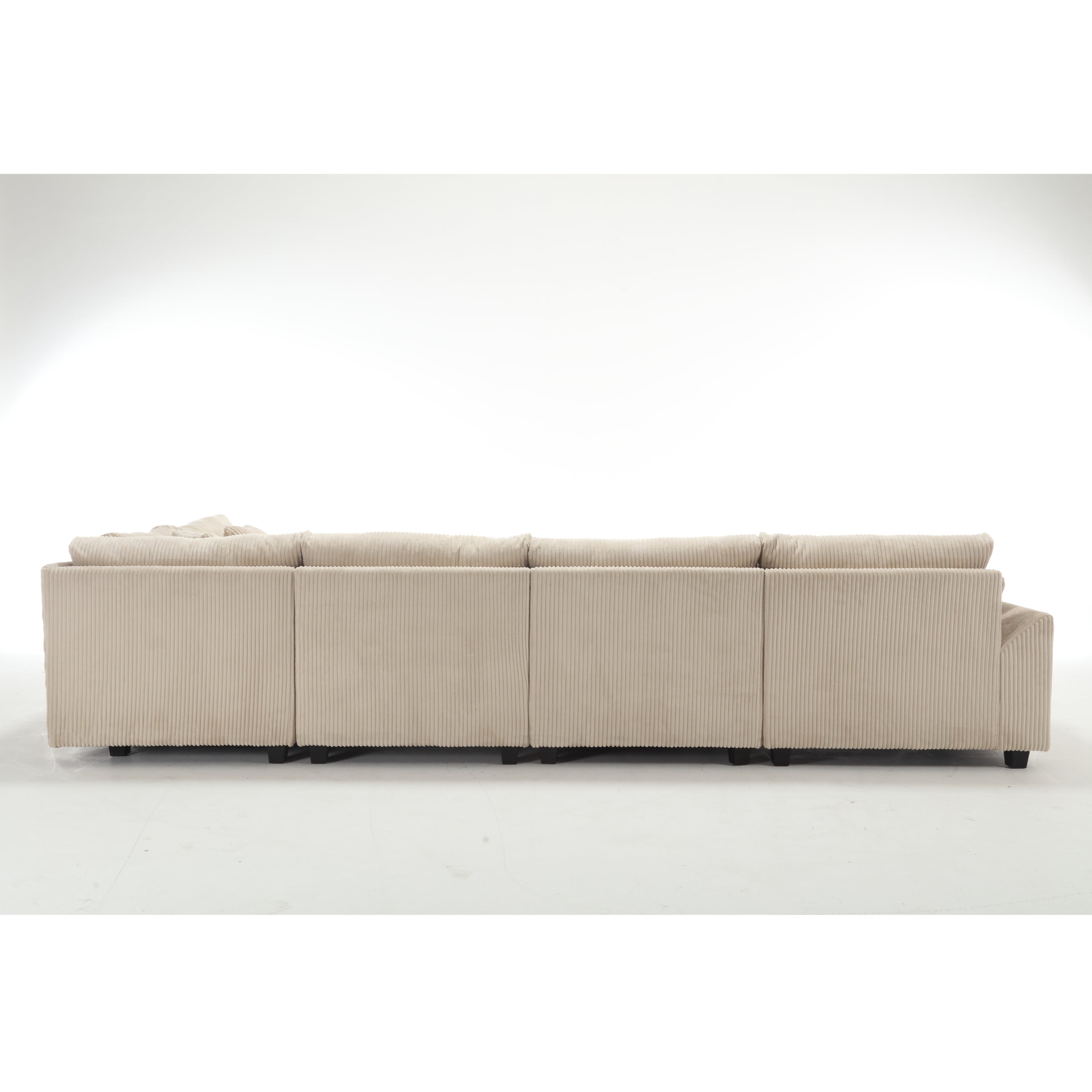 {NEW ARRIVAL} {VIDEO provided} Oversized Modular Sectional Sofa, Convertible Sectional Sofa, Corduroy for Living Room,  Beige