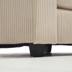 {NEW ARRIVAL} {VIDEO provided} Oversized Modular Sectional Sofa, Convertible Sectional Sofa, Corduroy for Living Room,  Beige