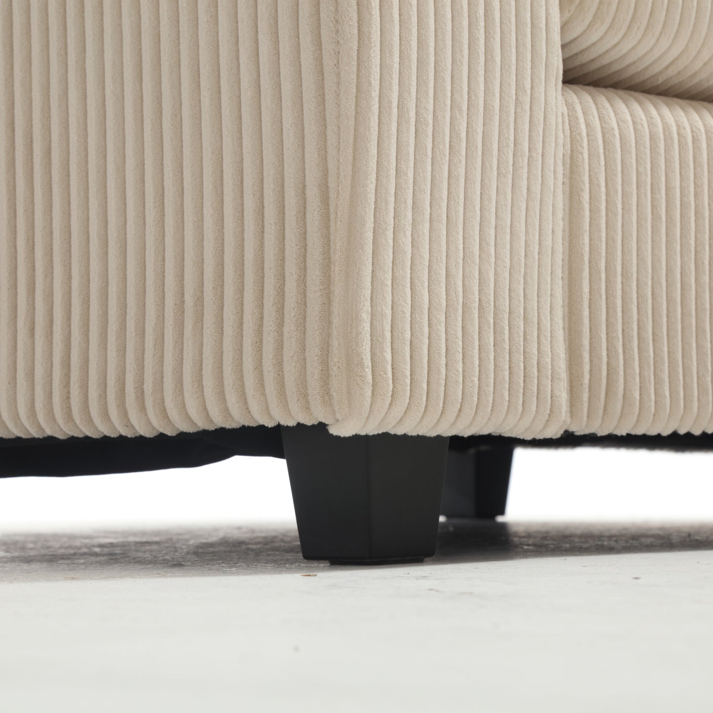 {NEW ARRIVAL} {VIDEO provided} Oversized Modular Sectional Sofa, Convertible Sectional Sofa, Corduroy for Living Room,  Beige