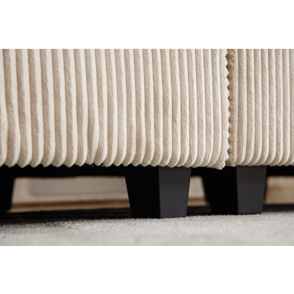 {NEW ARRIVAL} {VIDEO provided} Oversized Modular Sectional Sofa, Convertible Sectional Sofa, Corduroy for Living Room,  Beige