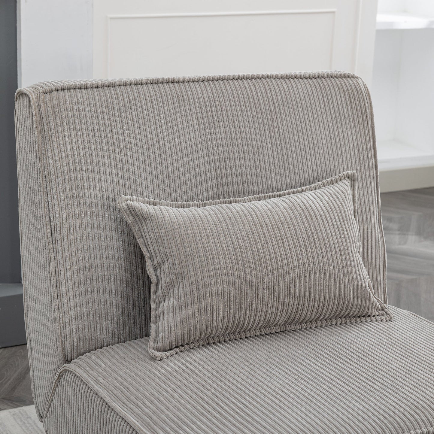 Upholstered Lounge Chair with Ottoman