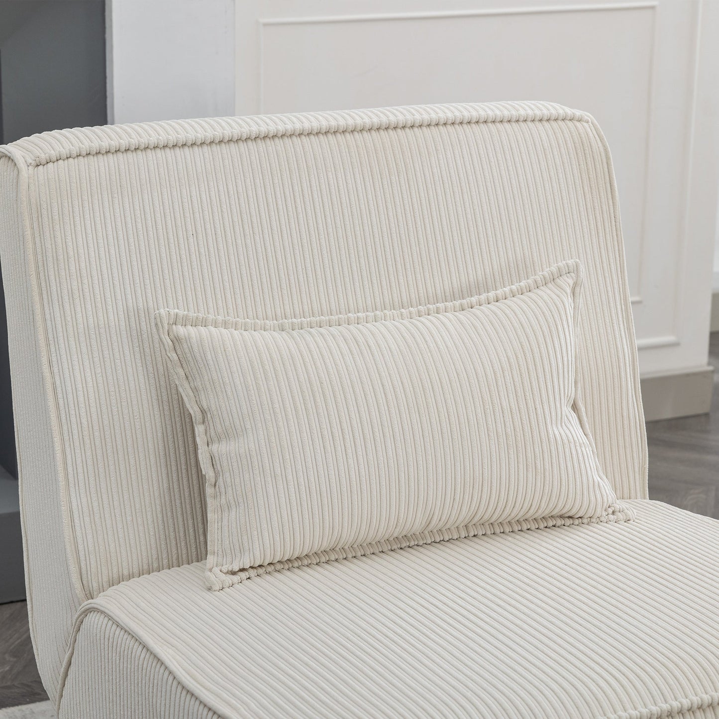 Upholstered Lounge Chair with Ottoman