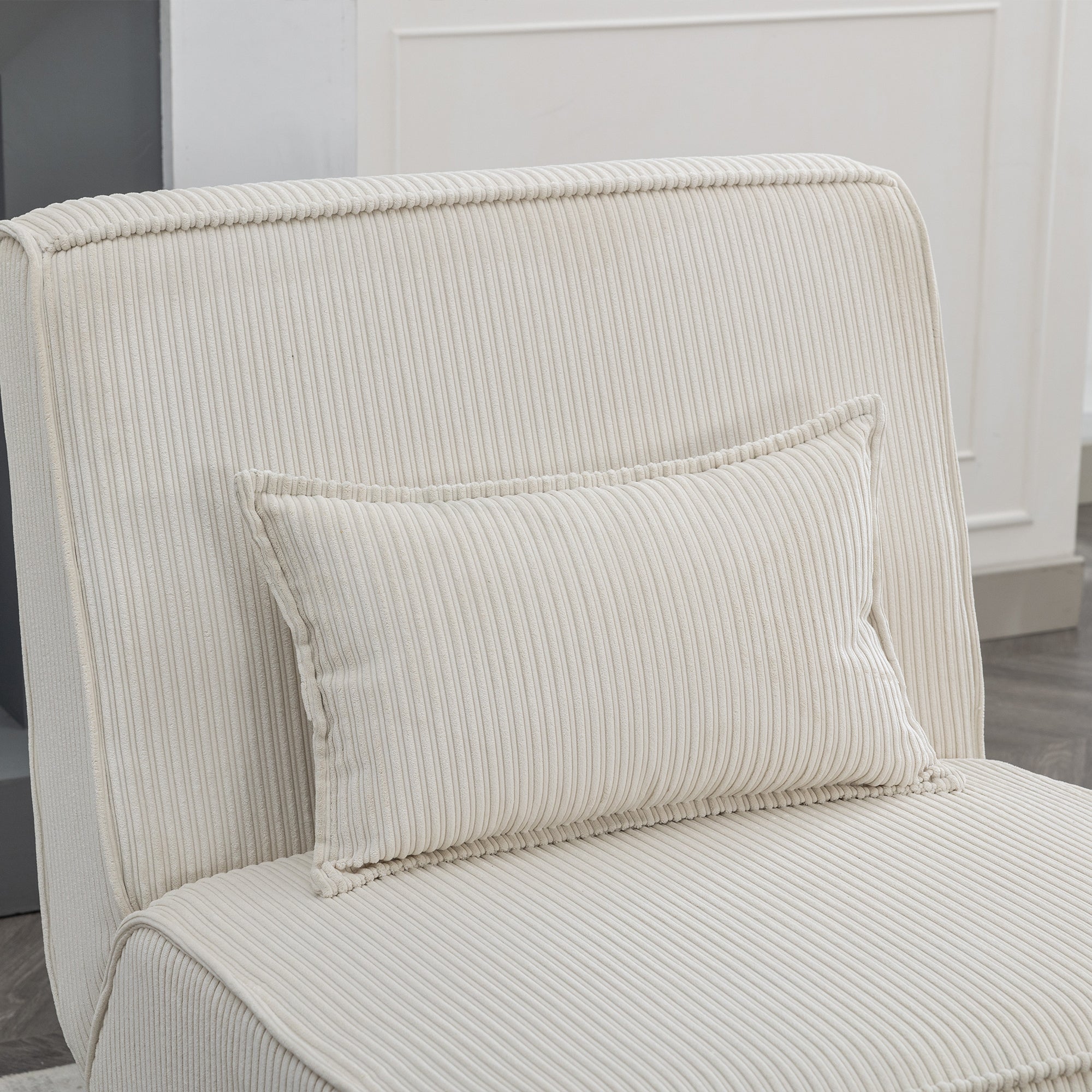 Upholstered Lounge Chair with Ottoman