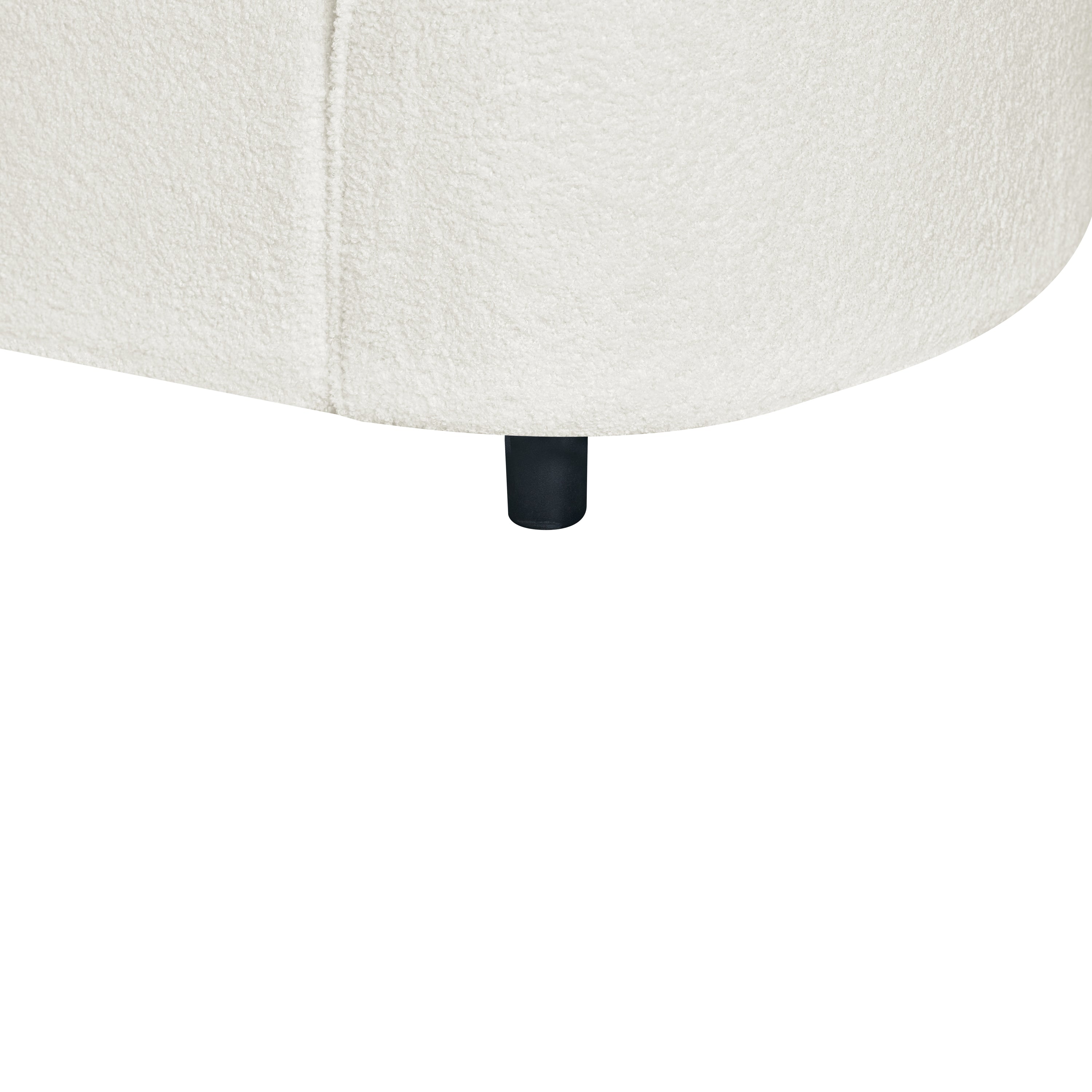 104' L-Shaped Curved Contemporary Sectional Sofa in Beige: Plush 4-Seater, Sculptural Design & Premium Bouclé Upholstery – Modern Luxury for Spacious Living