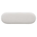 Dining Bench for Dining Room, Upholstered Bedroom End of Bed Entryway Bench Fabric Ottoman for Living Room, Beige Stool Top Wood Leg 300 LBS Weight Capacity