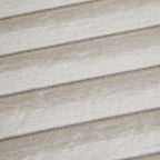 22.05'Wide Upholstered Round Pouf Ottoman Foot Rest with Black Metal Legs,Faux Fur Footstool for Living Room Bedroom Entryway. Beige