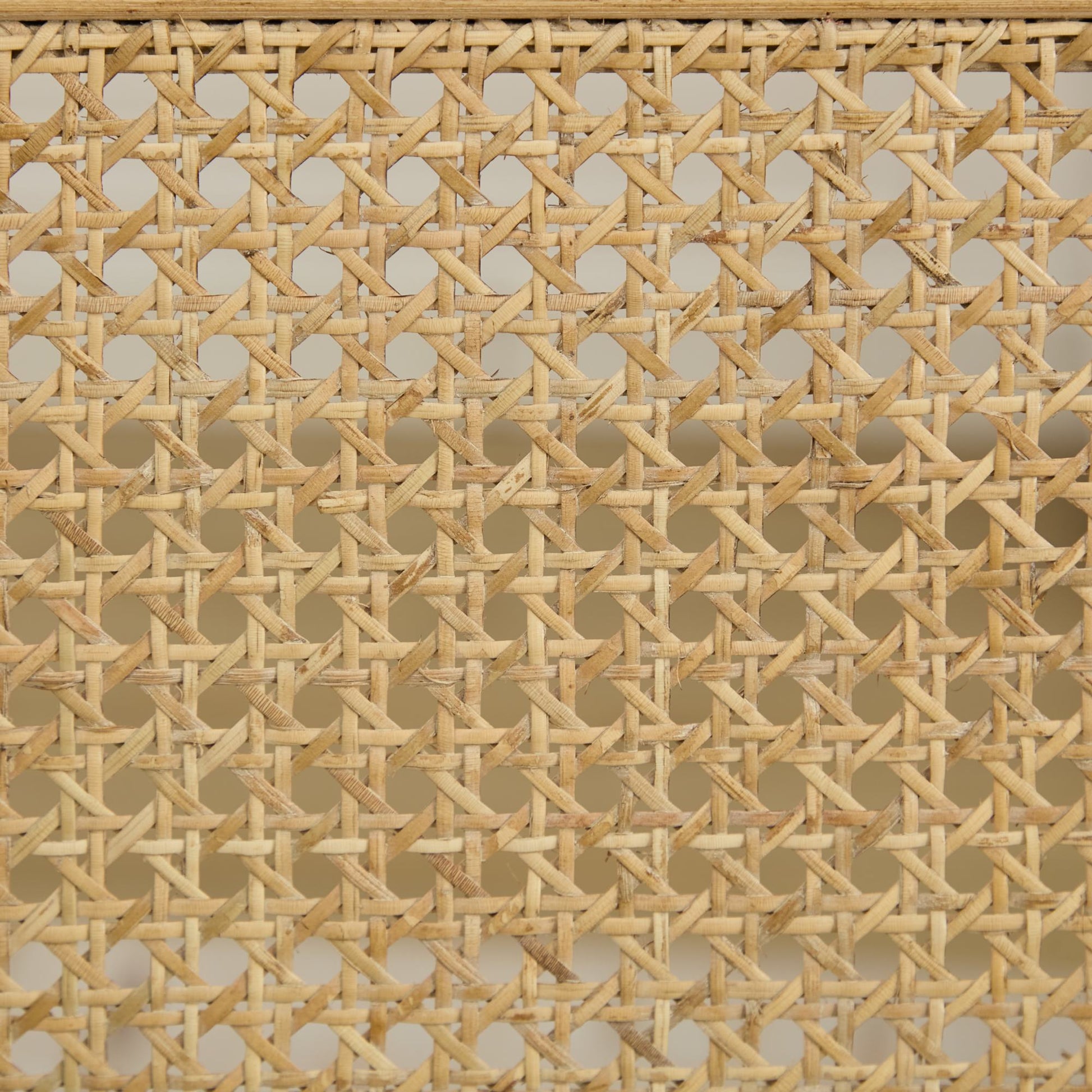 French Decor Chairs Set of 2, Louis Dining Chairs with Square Rattan Backrest and Exquisitely Carved Solid Wood Frame for Living Room, Kitchen, Restaurant,SW1779BG, Beige