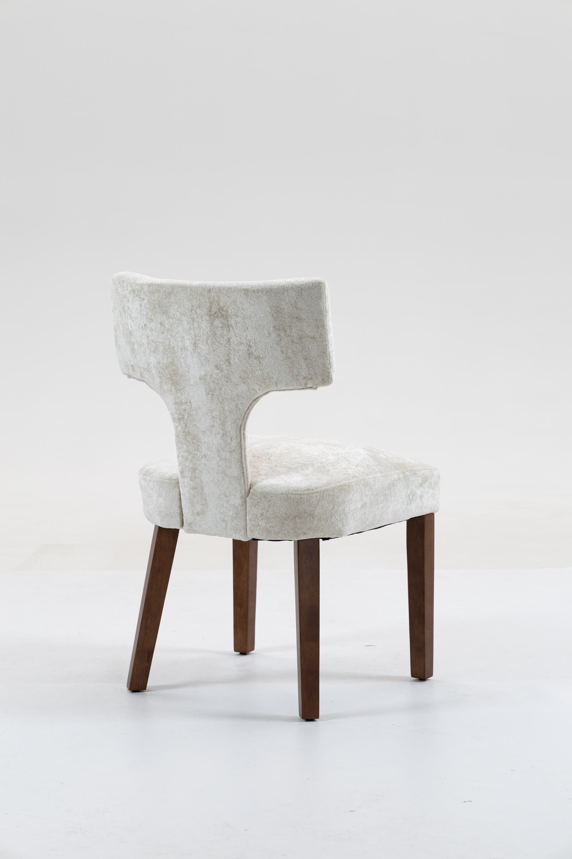 Mid Century Modern Dining Chairs Set of 2, Farmhouse Linen Fabric Upholstered Accent Chair,Kitchen Chairs with Hardwood Frame, Beige