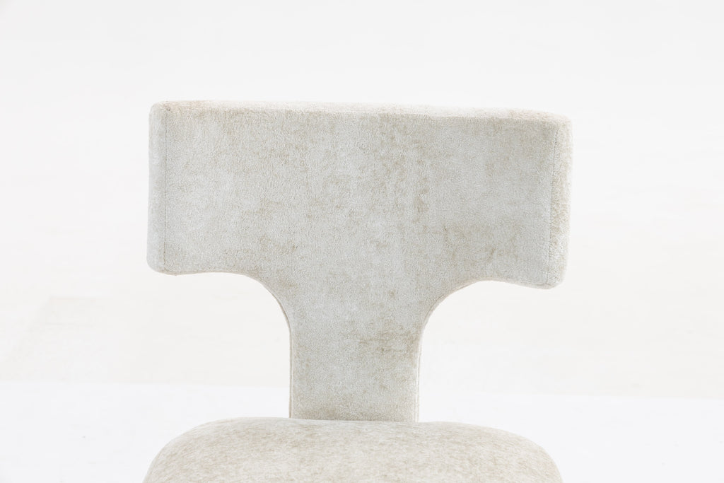 Mid Century Modern Dining Chairs Set of 2, Farmhouse Linen Fabric Upholstered Accent Chair,Kitchen Chairs with Hardwood Frame, Beige