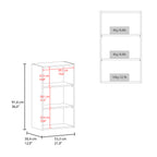 120 Wall Cabinet , Four Doors, Two Cabinets, Two Shelves, Beige