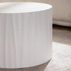 Nesting Coffee Table Set of 2 Round Wooden Coffee Tables Circle Modern Table for Living Room Bedroom Accent End Side Table