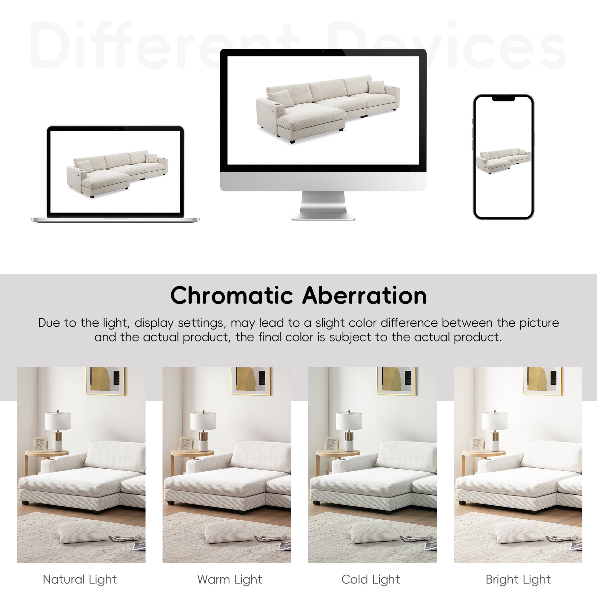 [VIDEO+NEW]134*54 Oversized Corduroy Sectional Sofa,L Shaped Cloud Couch with USB Charging Port,Cup Holder,Deep and Wide Seat Sofa with 50 Chaise,Comfy Indoor Furniture for Living Room,3 Colors