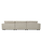 [VIDEO+NEW]134*54 Oversized Corduroy Sectional Sofa,L Shaped Cloud Couch with USB Charging Port,Cup Holder,Deep and Wide Seat Sofa with 50 Chaise,Comfy Indoor Furniture for Living Room,3 Colors