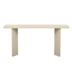 U_STYLE Stylish Console Table with Pine Veneer and Geometric Legs,Suitable for Living Room, Study and Dining Room