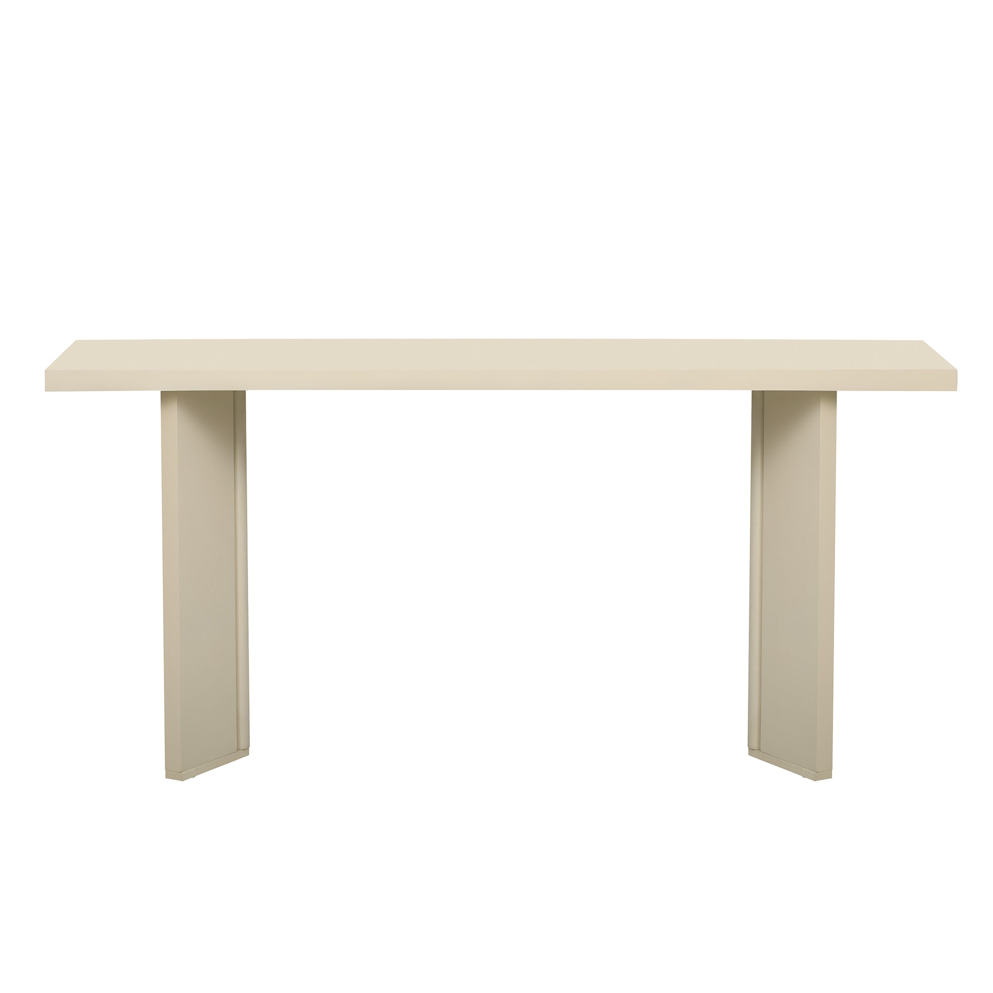 U_STYLE Stylish Console Table with Pine Veneer and Geometric Legs,Suitable for Living Room, Study and Dining Room