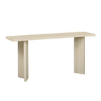 U_STYLE Stylish Console Table with Pine Veneer and Geometric Legs,Suitable for Living Room, Study and Dining Room