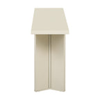 U_STYLE Stylish Console Table with Pine Veneer and Geometric Legs,Suitable for Living Room, Study and Dining Room