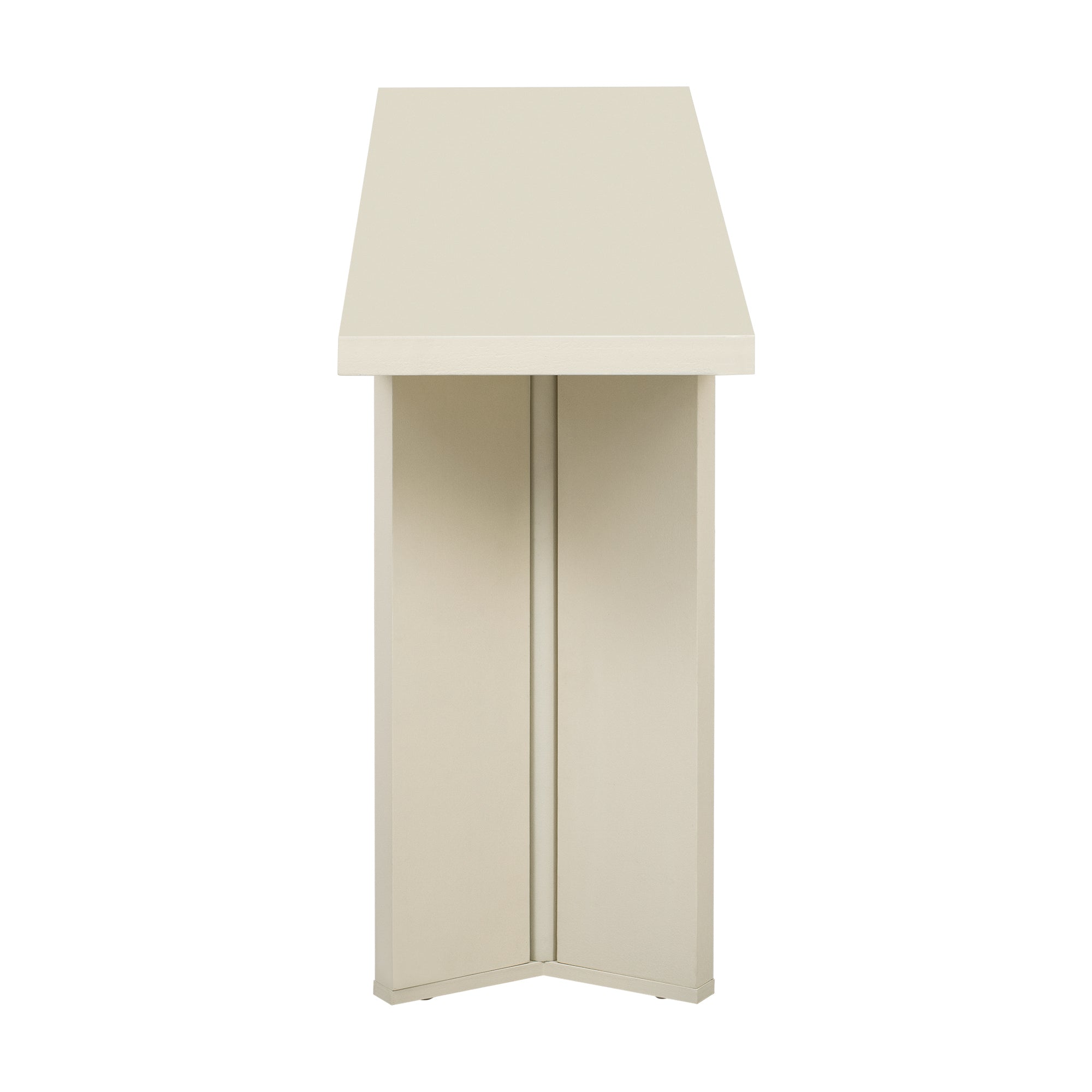 U_STYLE Stylish Console Table with Pine Veneer and Geometric Legs,Suitable for Living Room, Study and Dining Room