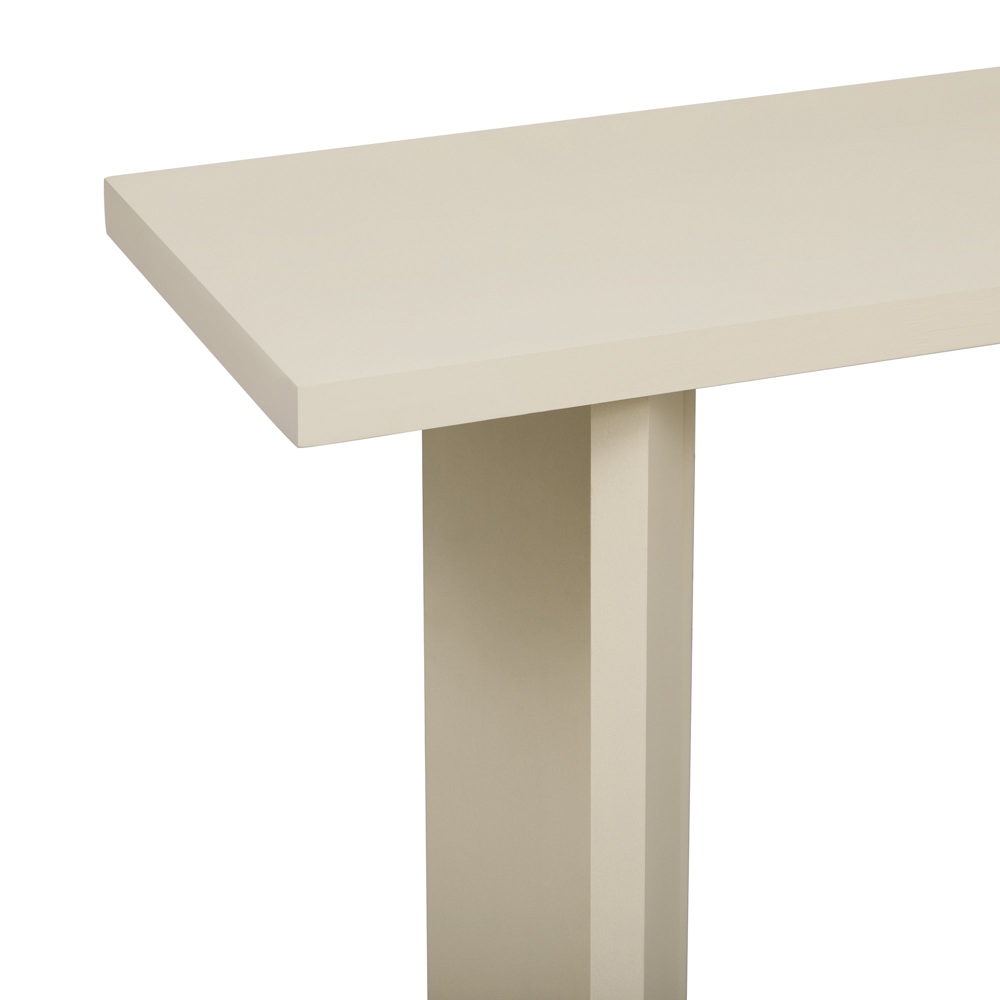 U_STYLE Stylish Console Table with Pine Veneer and Geometric Legs,Suitable for Living Room, Study and Dining Room
