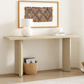 U_STYLE Stylish Console Table with Pine Veneer and Geometric Legs,Suitable for Living Room, Study and Dining Room