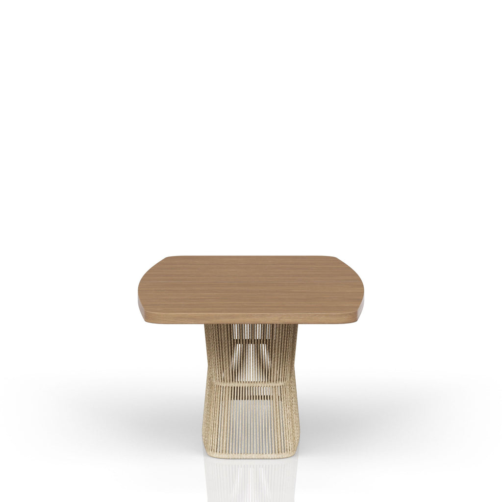 Dining Table - Toffe with Rope Base