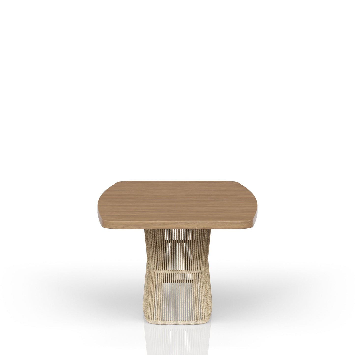 Dining Table - Toffe with Rope Base