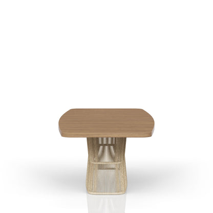 Dining Table - Toffe with Rope Base