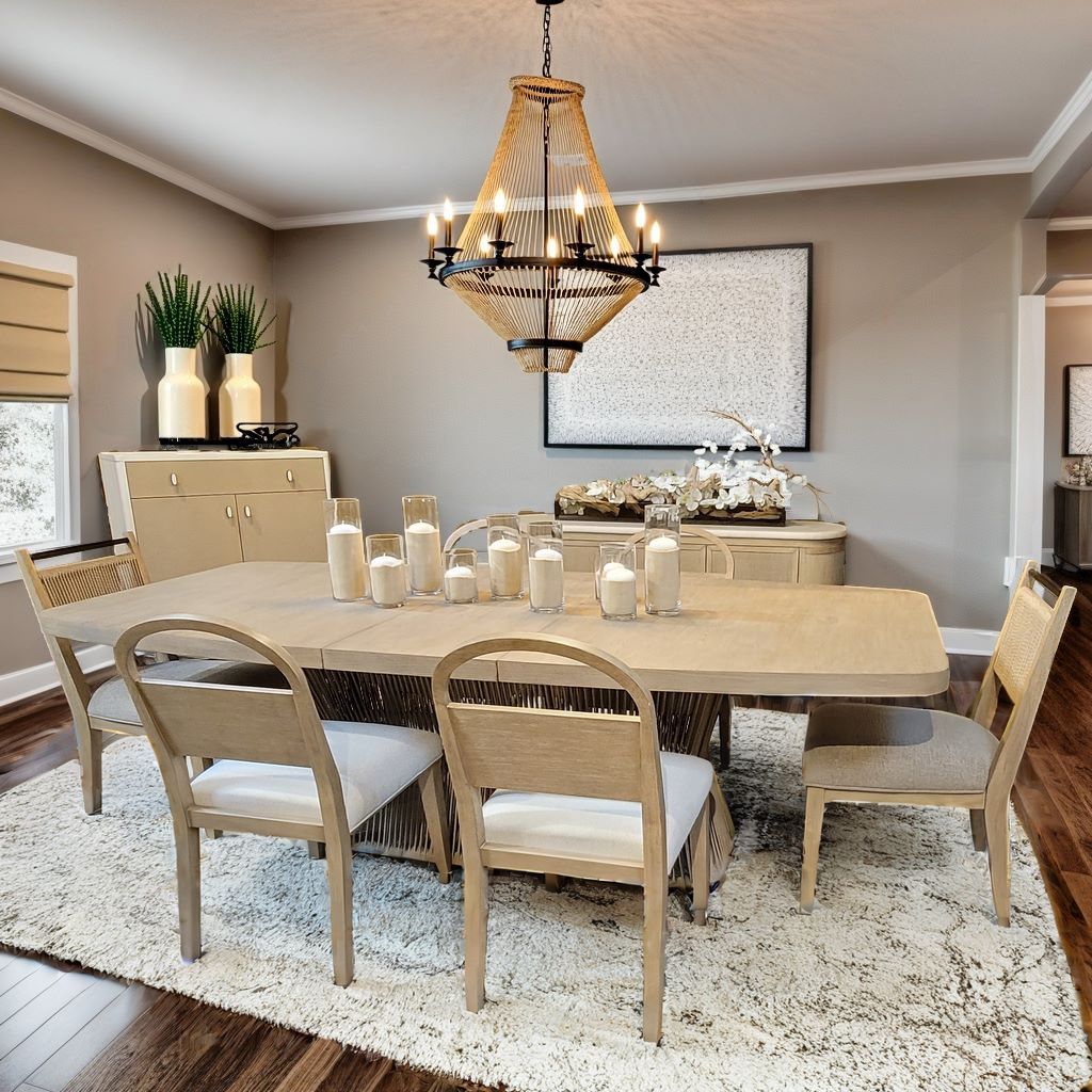 Dining Table - Toffe with Rope Base