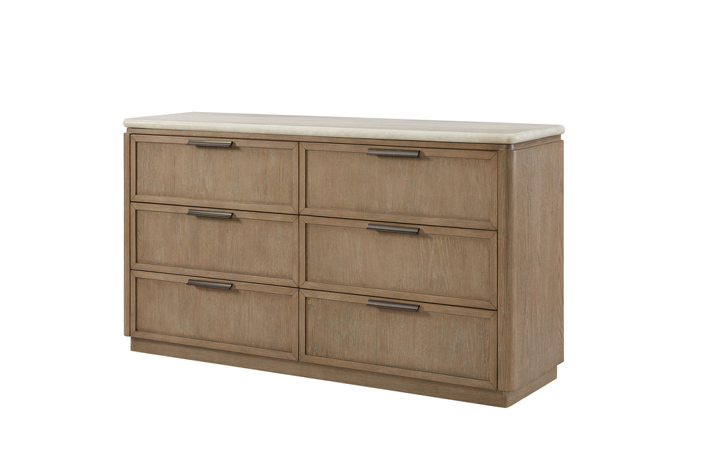 Dresser Oak Veneer Drawer Fronts - Toffee Dresser