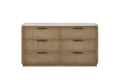 Dresser Oak Veneer Drawer Fronts - Toffee Dresser