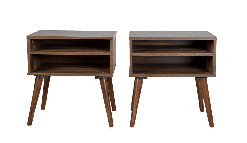 King Upholstered Bed With 2 Nightstands