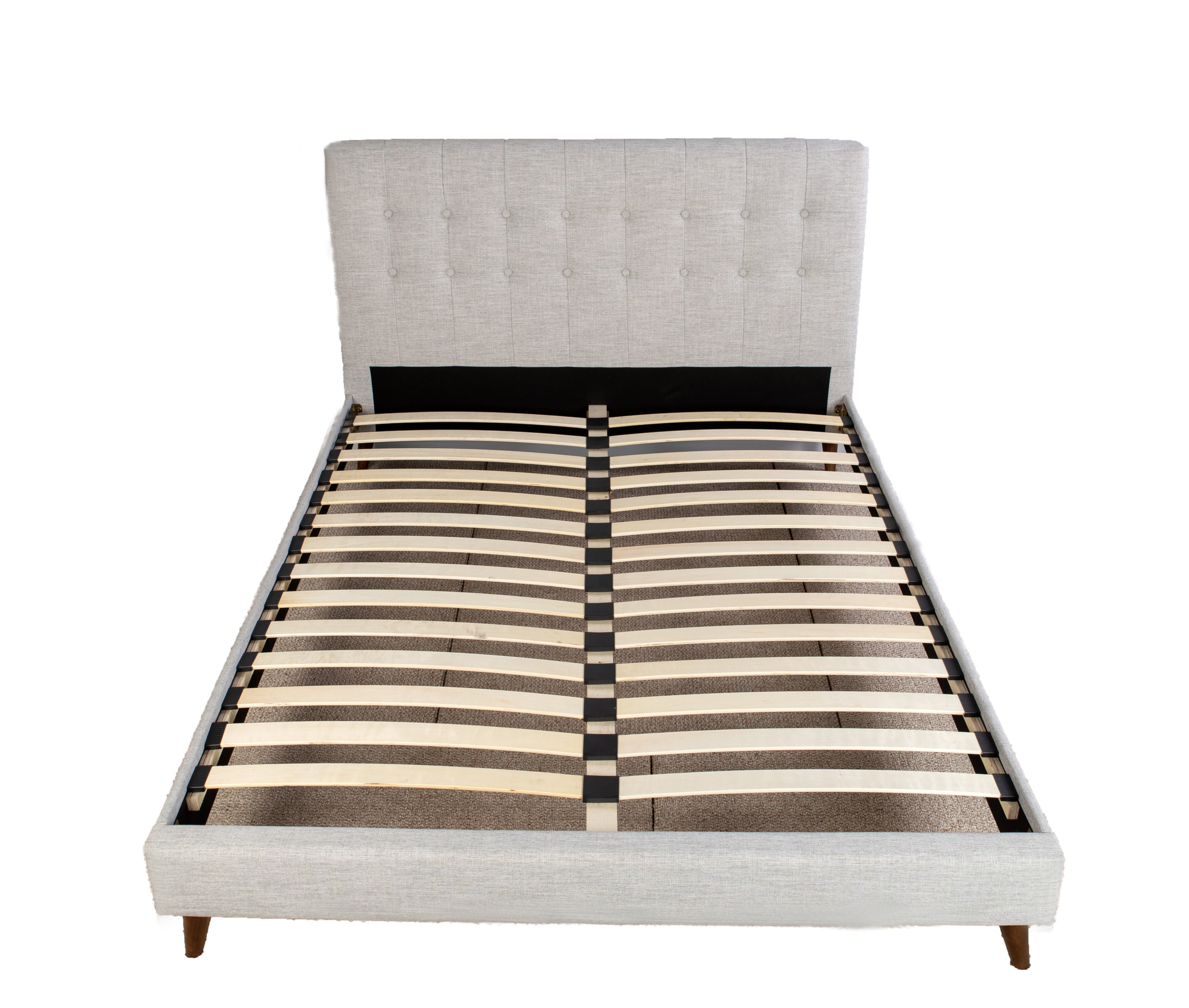 King Upholstered Bed With 2 Nightstands