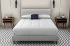 King Upholstered Bed With 2 Nightstands