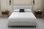 King Upholstered Bed With 2 Nightstands