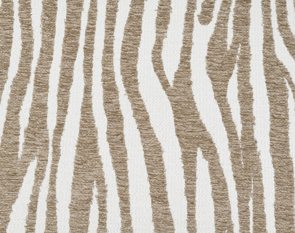 1pc Accent Chair zebra Strips Fabric Hight Density Foam Cylindrical Backrest Beige Finish Primary Living Room Accent Chair