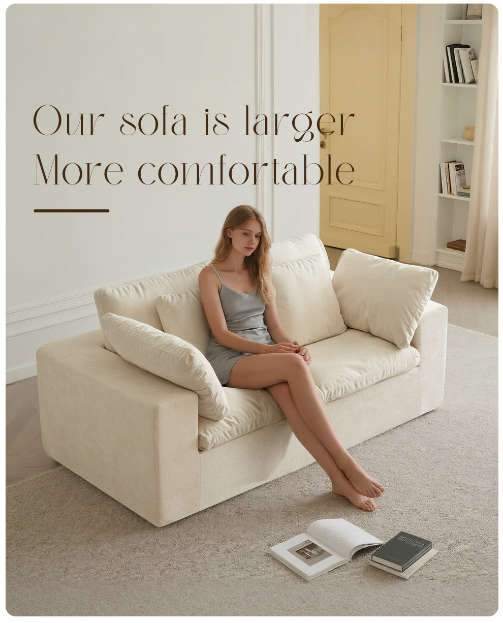 Modular Sectional Sofa, Compressed Sectional Sofa Modern Minimalist Style Corduroy Couch, Sleeper Sofa for Living Room, Bedroom, Comfy Compressed Sofa Couch Space-Efficient Design