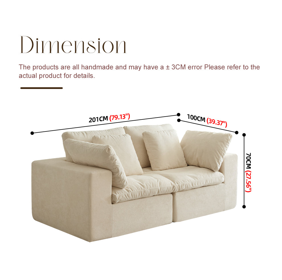 Modular Sectional Sofa, Compressed Sectional Sofa Modern Minimalist Style Corduroy Couch, Sleeper Sofa for Living Room, Bedroom, Comfy Compressed Sofa Couch Space-Efficient Design