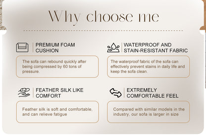 Modular Sectional Sofa, Compressed Sectional Sofa Modern Minimalist Style Corduroy Couch, Sleeper Sofa for Living Room, Bedroom, Comfy Compressed Sofa Couch Space-Efficient Design