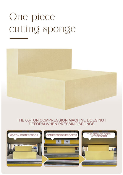 Modular Sectional Sofa, Compressed Sectional Sofa Modern Minimalist Style Corduroy Couch, Sleeper Sofa for Living Room, Bedroom, Comfy Compressed Sofa Couch Space-Efficient Design