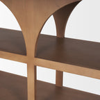 Bela Arched Neutral Solid Mango Wood Console Table