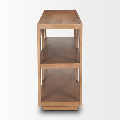 Bela Arched Neutral Solid Mango Wood Console Table