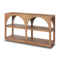 Bela Arched Neutral Solid Mango Wood Console Table