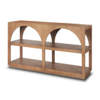 Bela Arched Neutral Solid Mango Wood Console Table