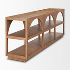 Bela Arched Neutral Solid Mango Wood Console Table