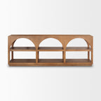 Bela Arched Neutral Solid Mango Wood Console Table